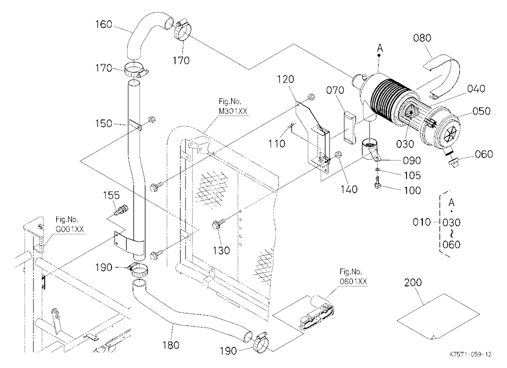 High Mount Air Cleaner Kit (Rops) (W/G.No.V4271) [
