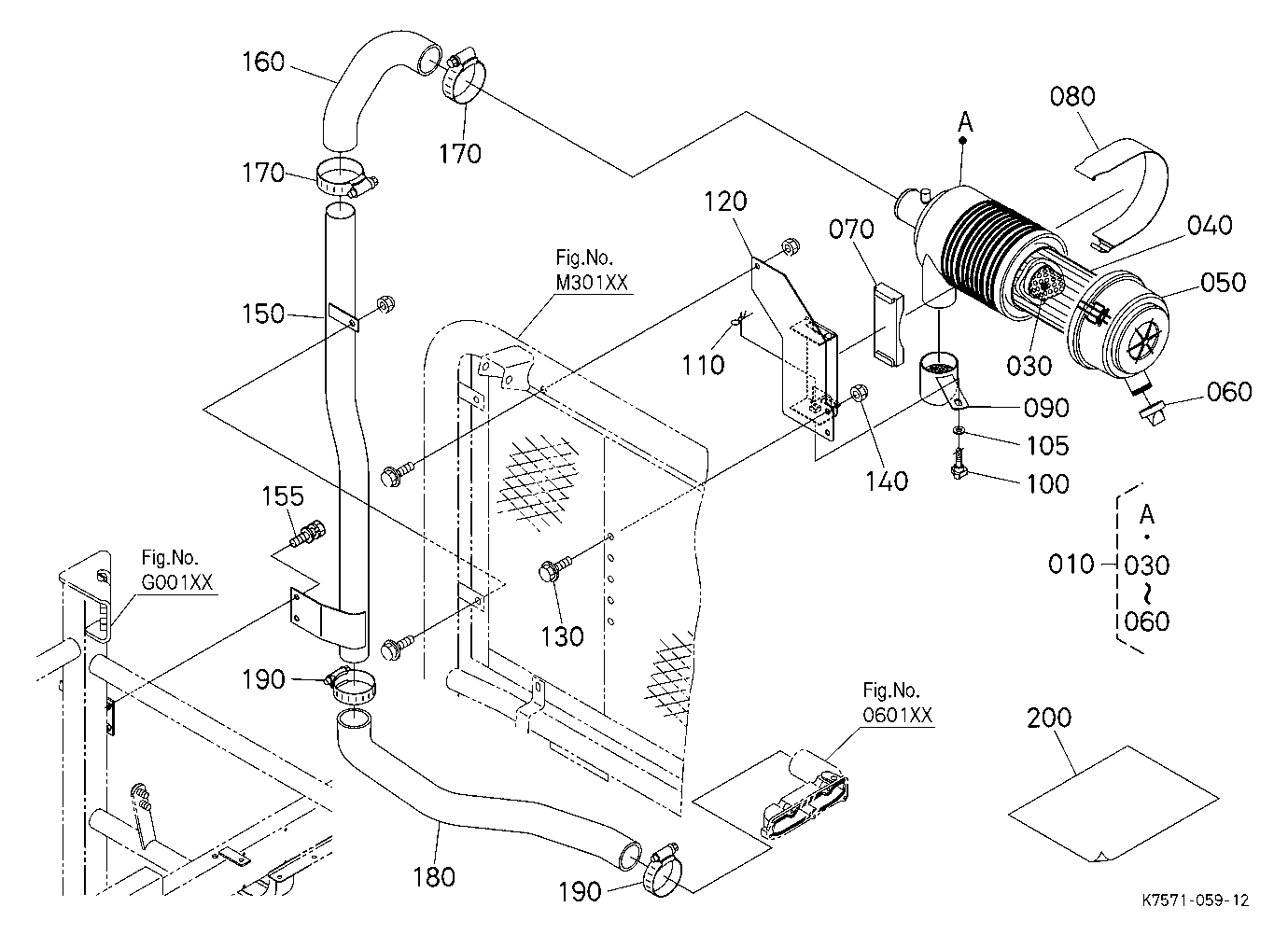 High Mount Air Cleaner Kit (Rops) (W/G.No.V4271) [