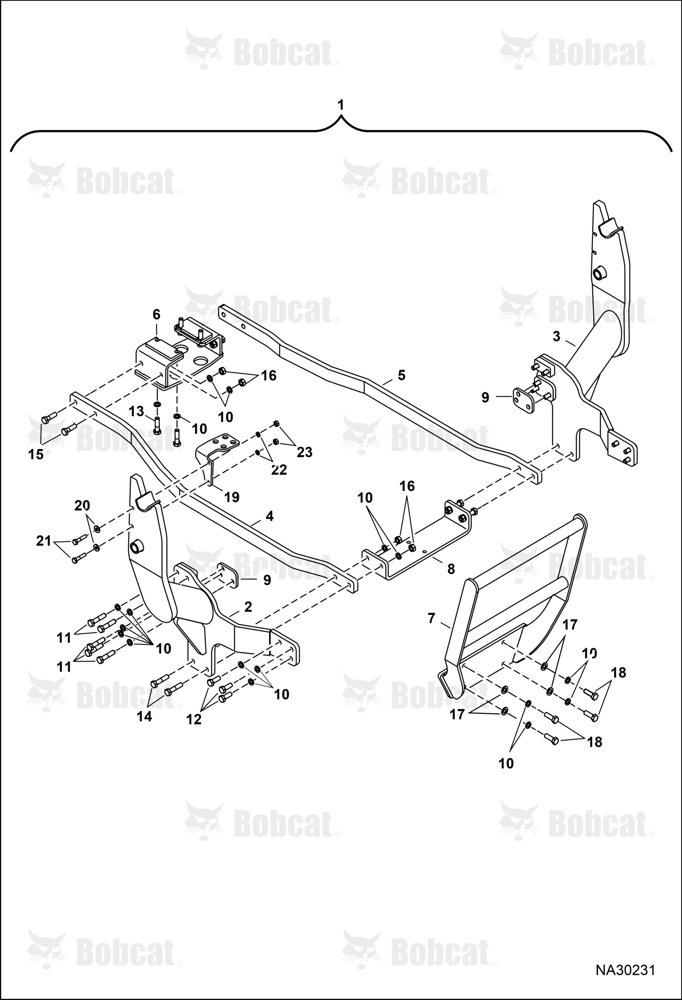Tractor Loader FL9-2 (Mounting)  B6G800101 & Above