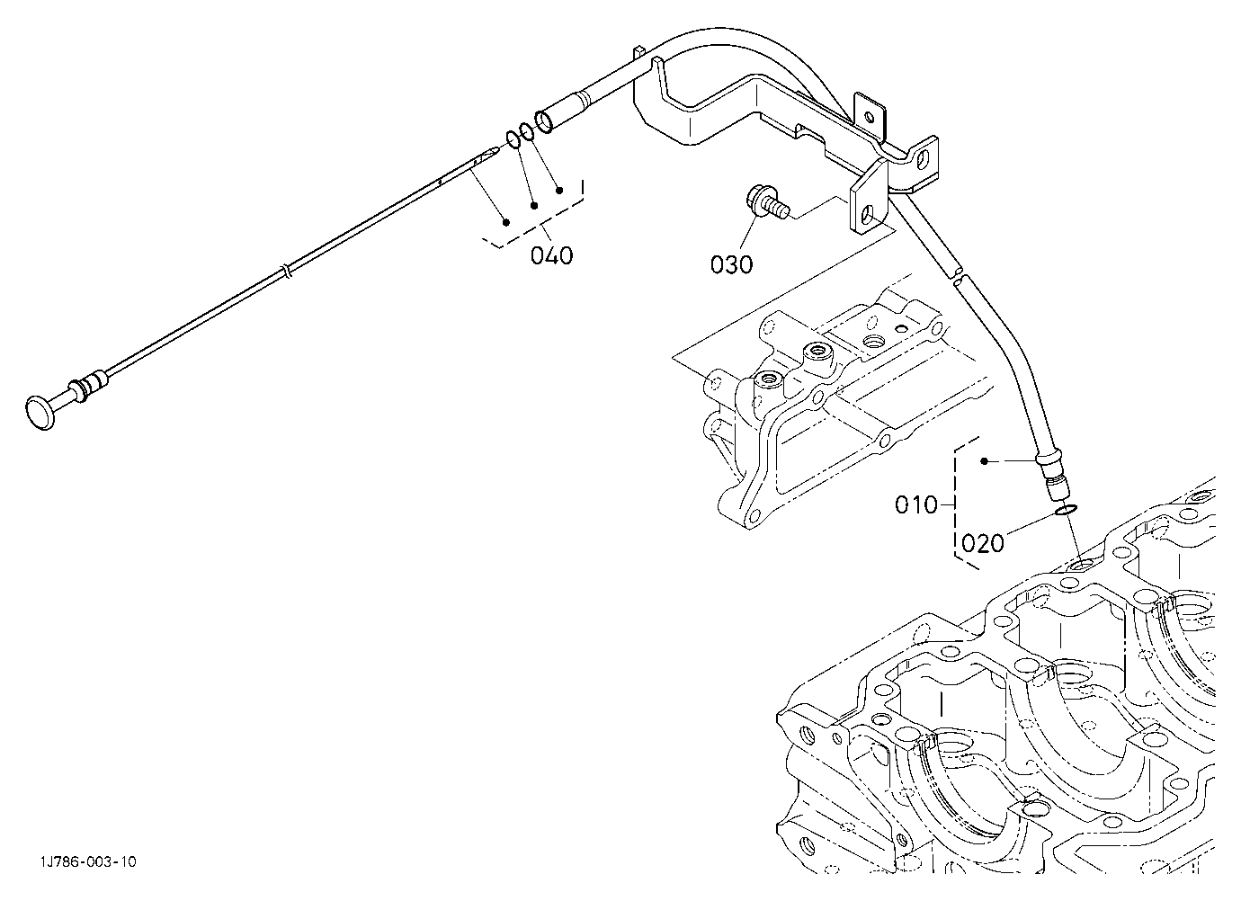 Dipstick And Guide
