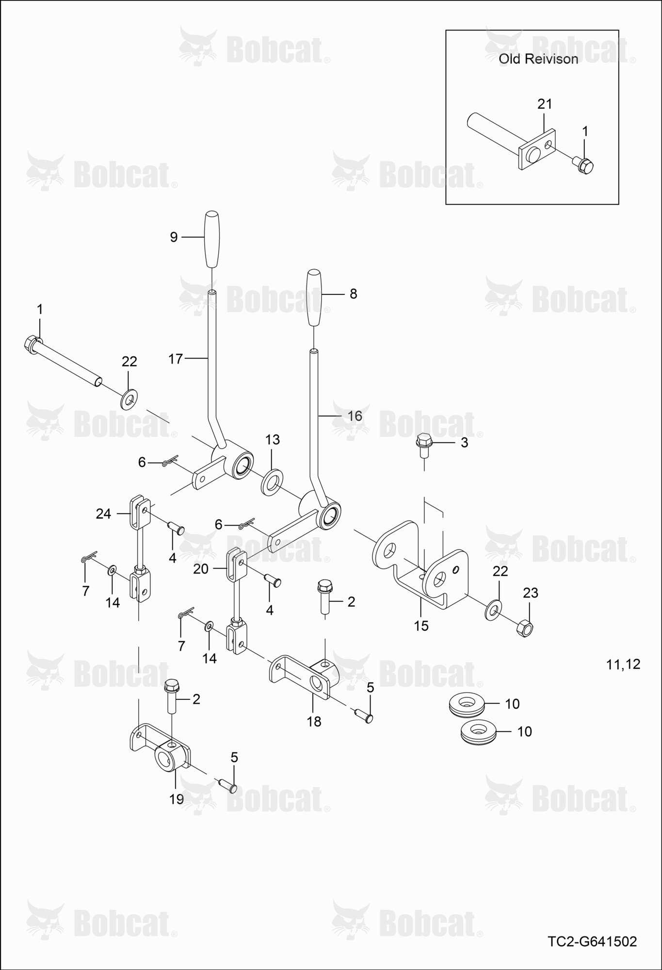 Double Acting Valve Lever Group