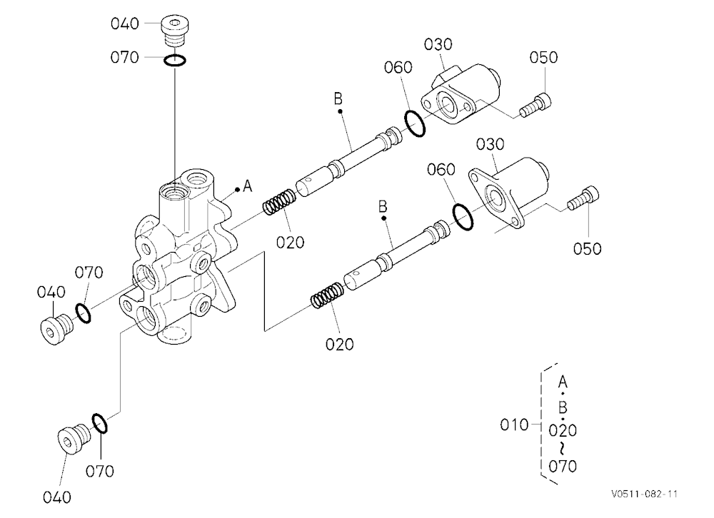 Change Valve [Component Parts] [Hydraulic Hitch]