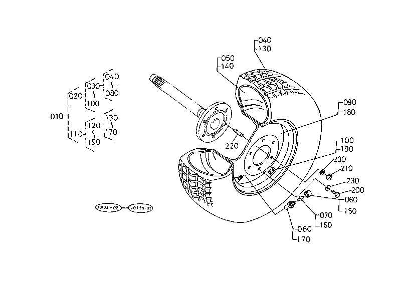 Rear Wheel (355/80-D20)