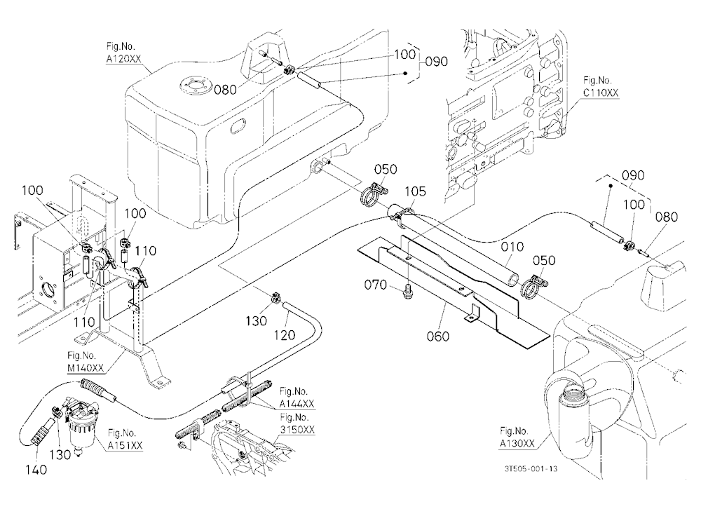 Fuel Pipe 2 (Rear)