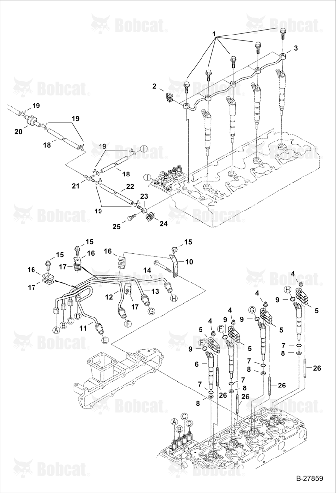 Nozzle Holder and Glow Plug (Kubota)