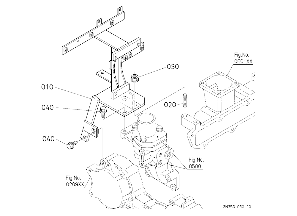 Compressor Bracket [Wider Cab Type]