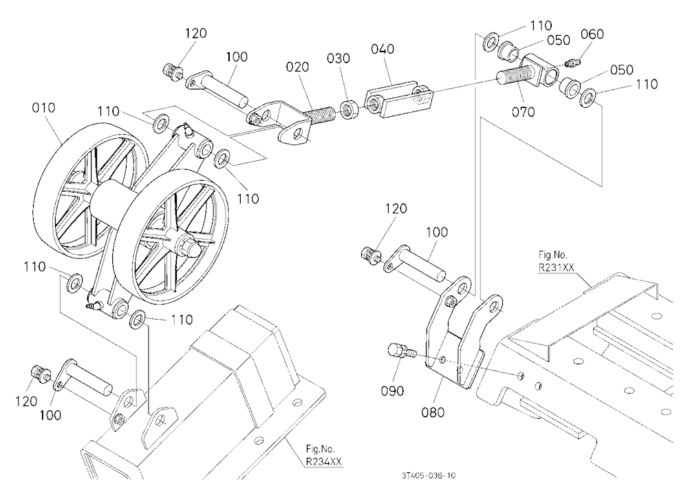 Truck Guide Roller Rh (Power Crawler)