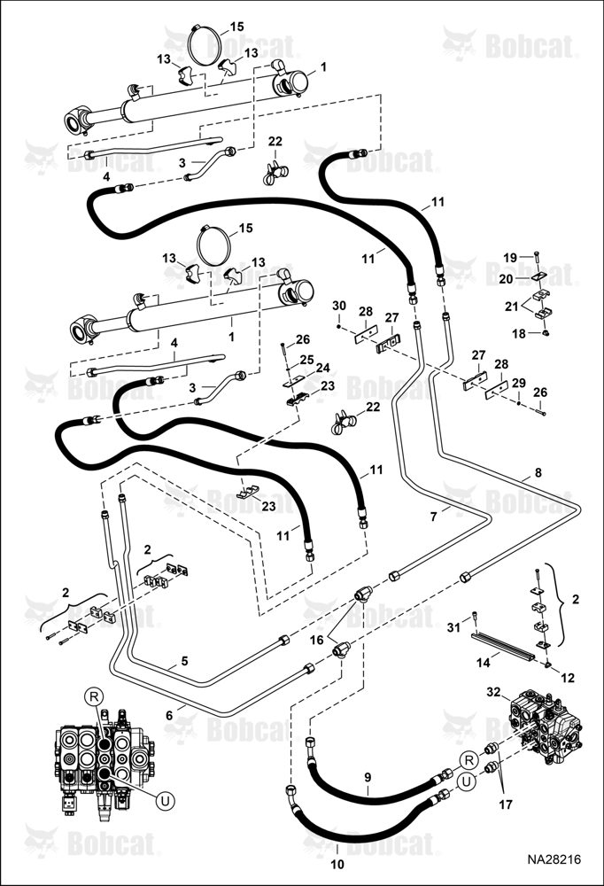 Hydraulic Circuitry (Loader) (Tilt)