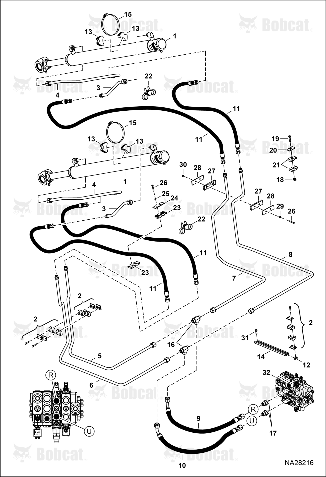 Hydraulic Circuitry (Loader) (Tilt)