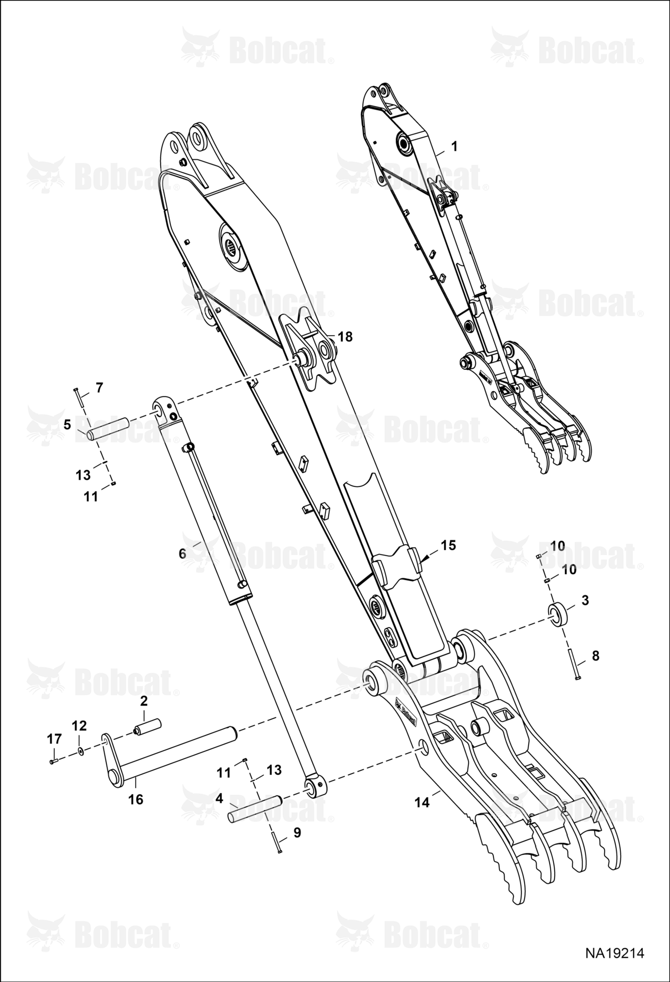 Clamp (E165) (HT070QH) (18T-900/1050-5T) (Factory Option Only)  B56D00101 & Above