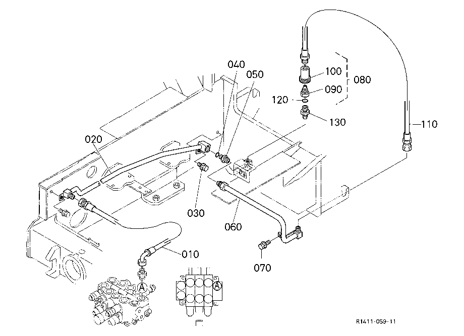 Hydraulic Oil Line (Return)