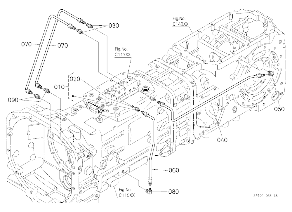 Hydraulic Oil Line (Bi-Speed Turn/Rear Diff.)