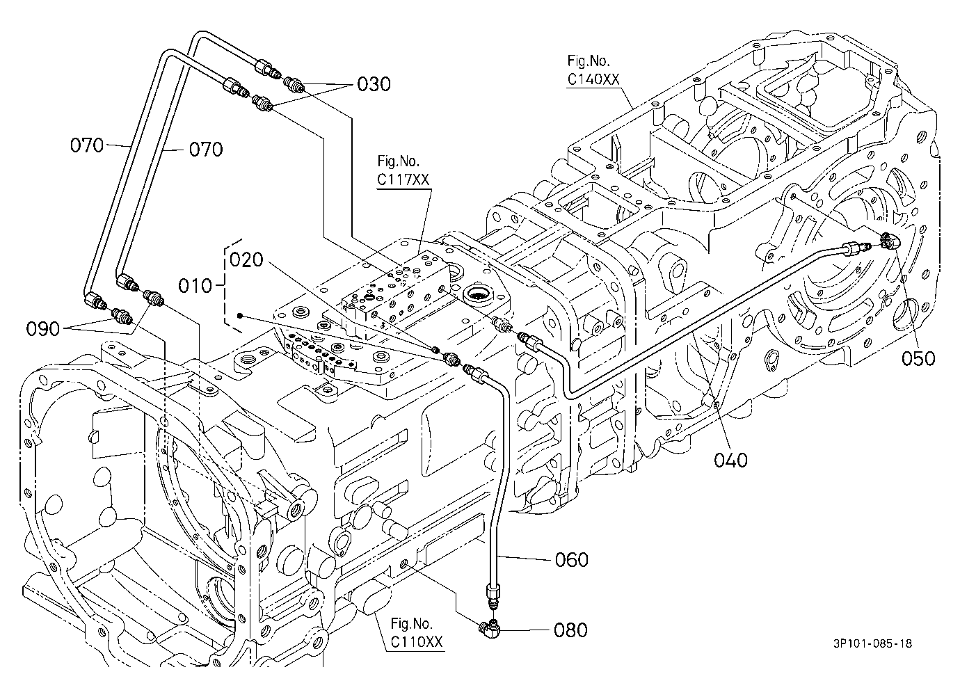 Hydraulic Oil Line (Bi-Speed Turn/Rear Diff.)