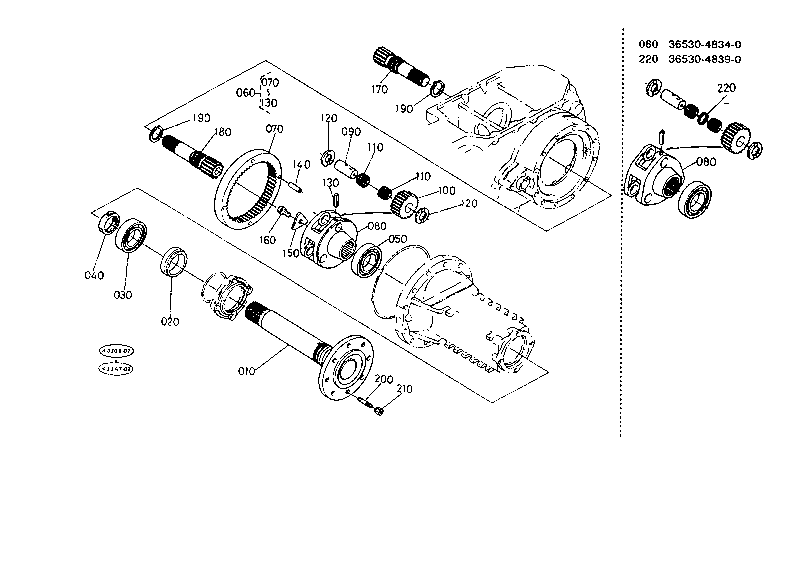 Rear Axle [M7030(Dt) New Type]