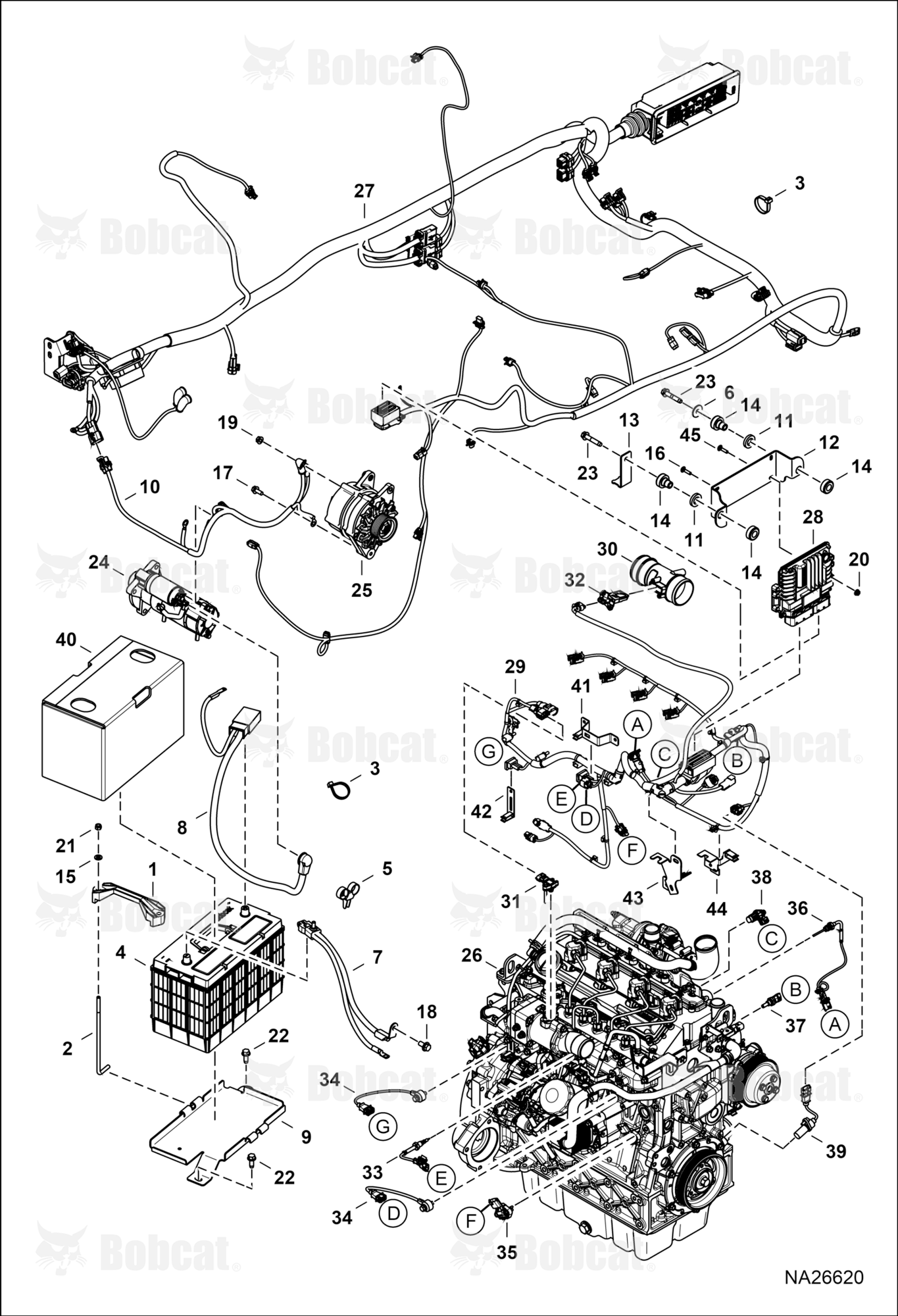 Engine Electrical Circuitry (Engine Sensors, Battery, ALT & Starter)