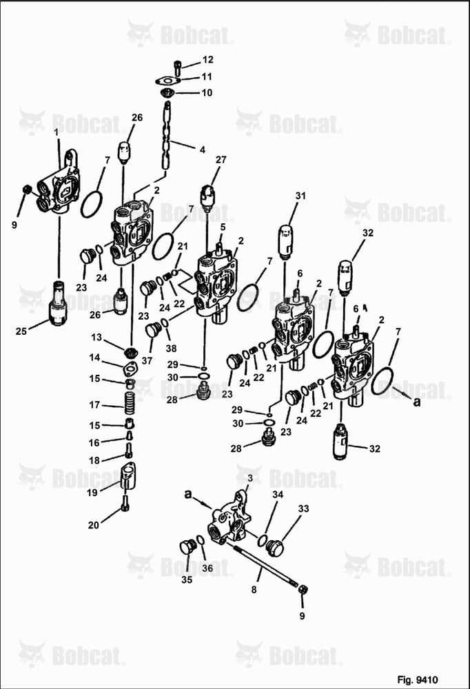 4-SPOOL Valve (1/2) (SWING, Travel SPEED, BLADE, ATTACHMENT)