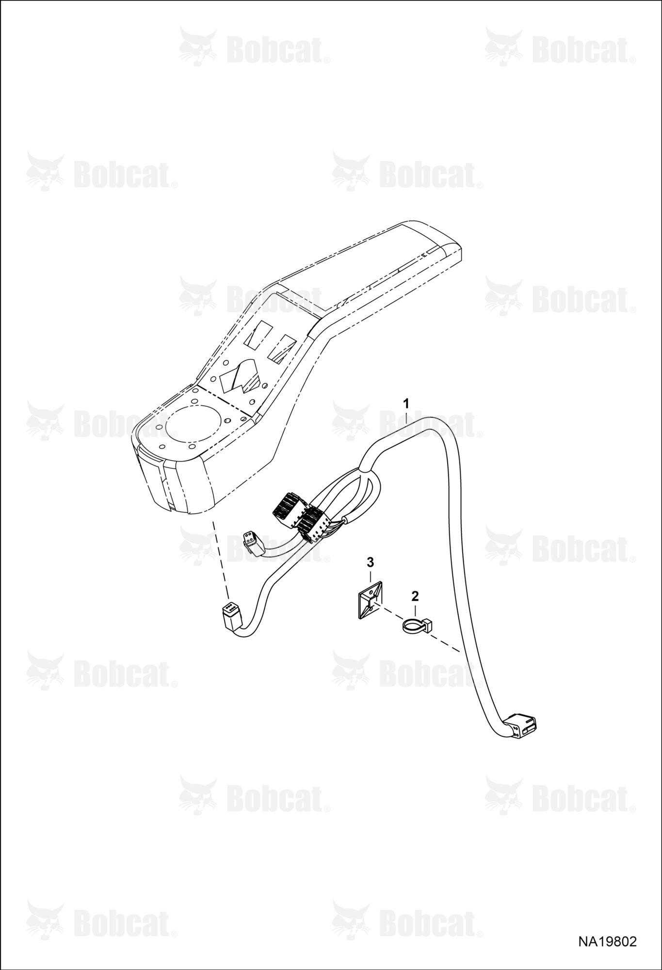 CAB Electrical Circuitry (Control Harness) (Suspended Armrest)