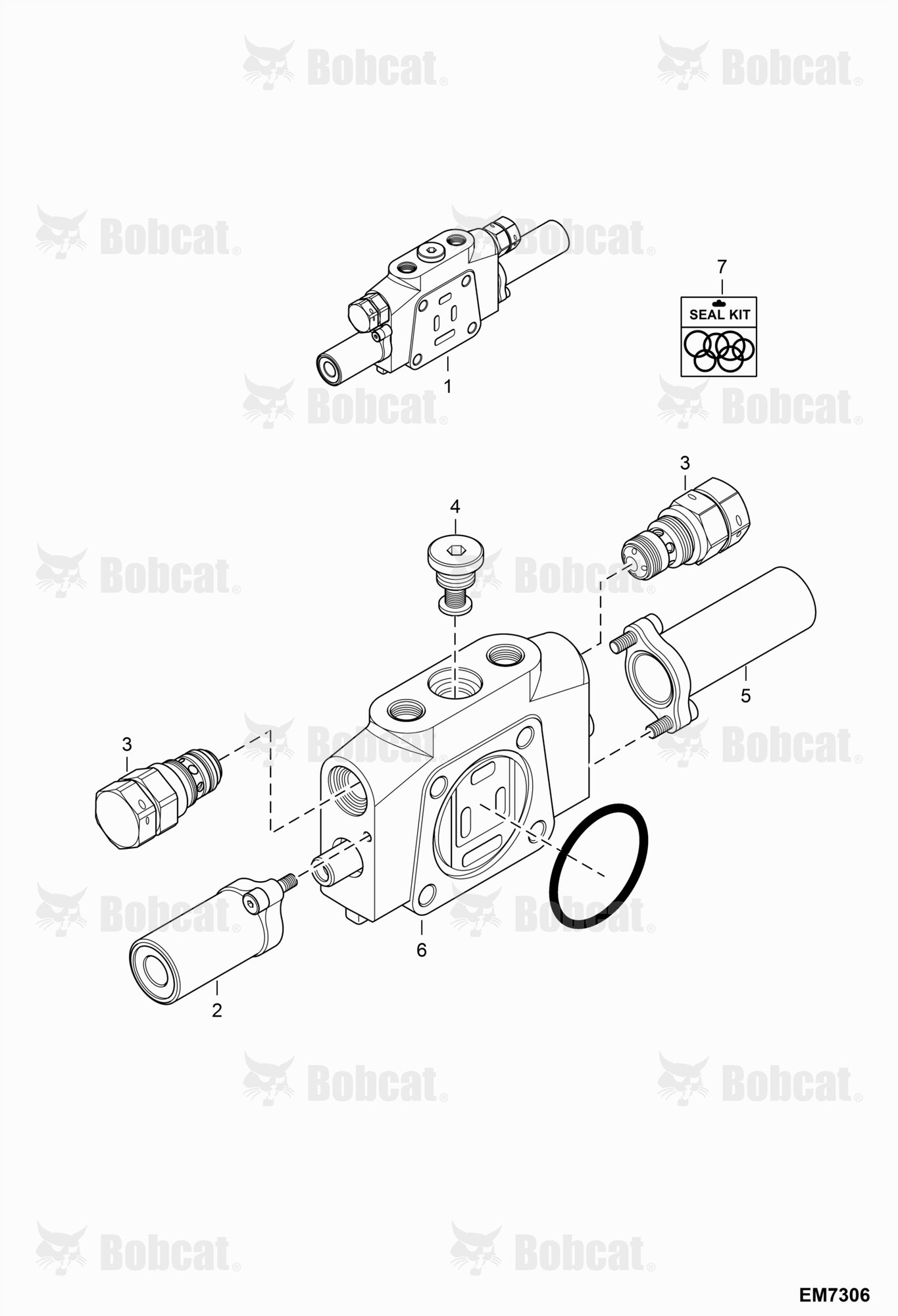 Valve Section (Slew)  AB4711001 - AB4711500