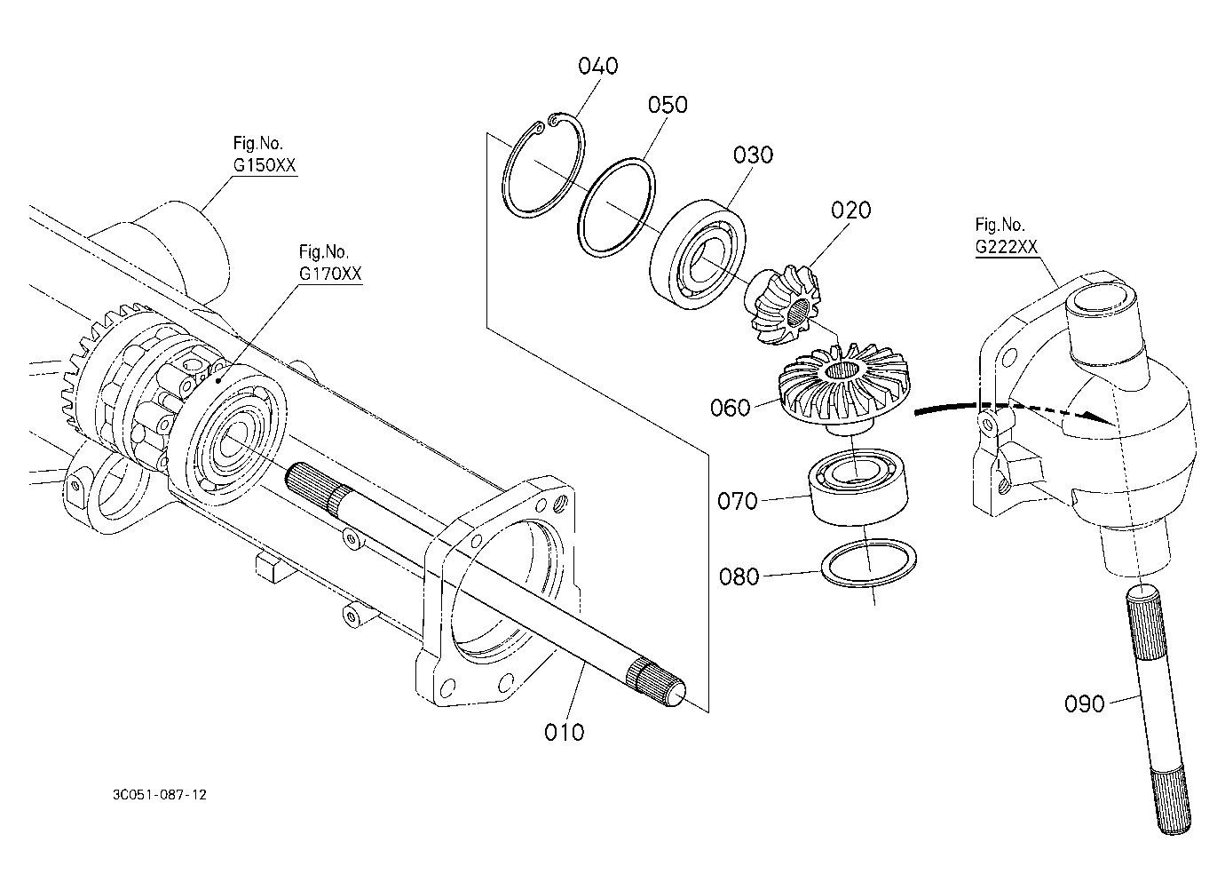 Differential Gear Shaft Lh