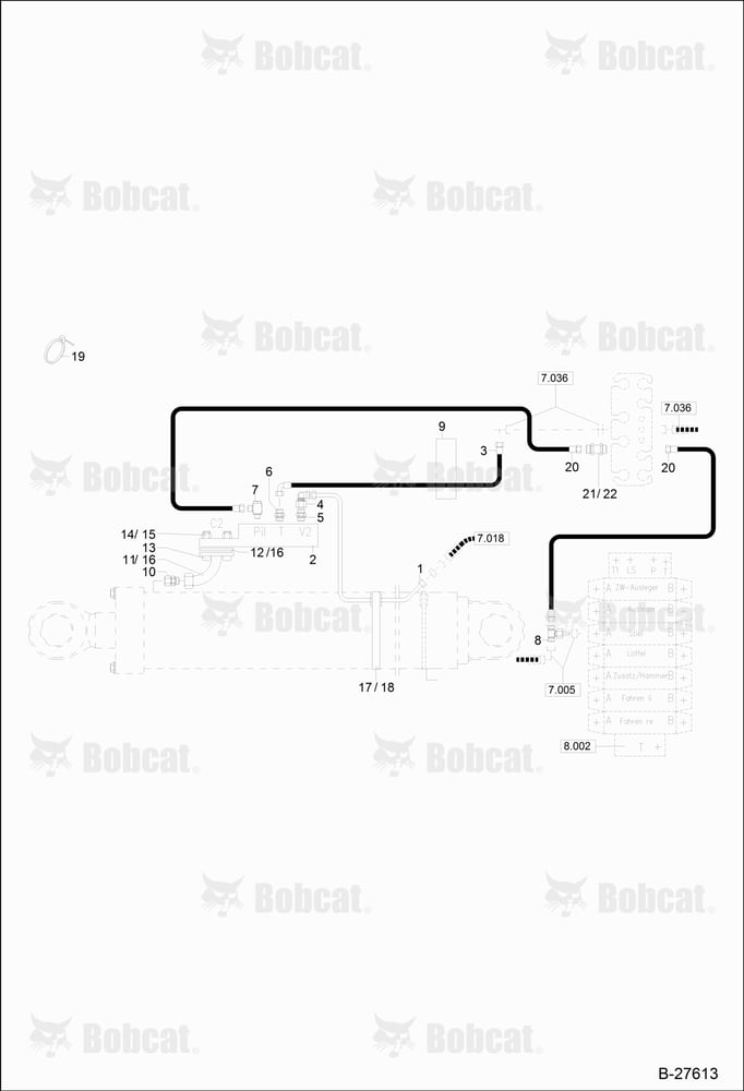 Hydraulic Installation (LOAD Holding Valve - Dipper Arm - Articulated BOOM)