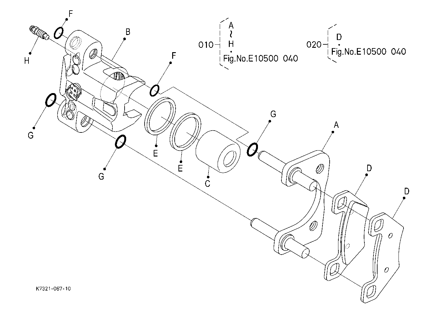 Front Brake (Left) [Component Parts]
