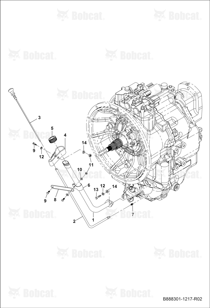 Transmission - Transmission Dipstick B45311030 & Above