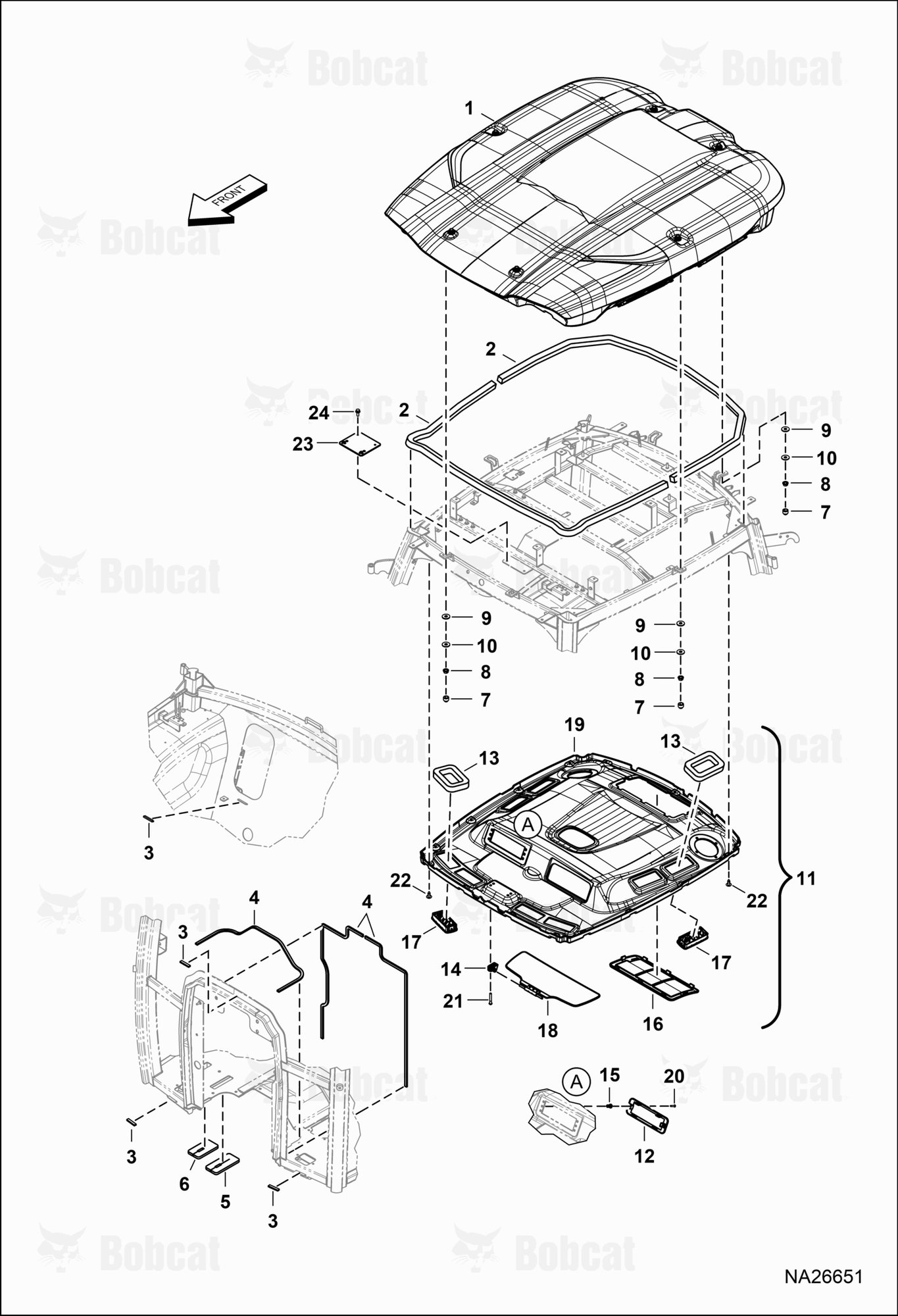 Operator CAB (Roof & Seals)
