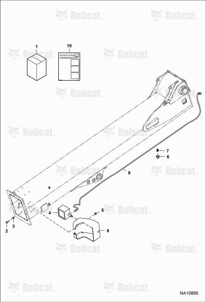 Boom Work Light Kit (Boom Collar Mounted)