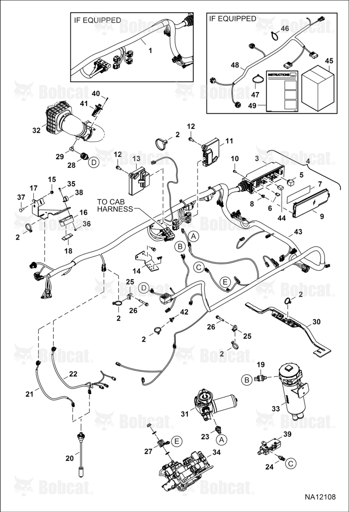 Engine Electrical Circuitry (Frame Harness & Filter Sensors) AHGL11001 - AHGL12983