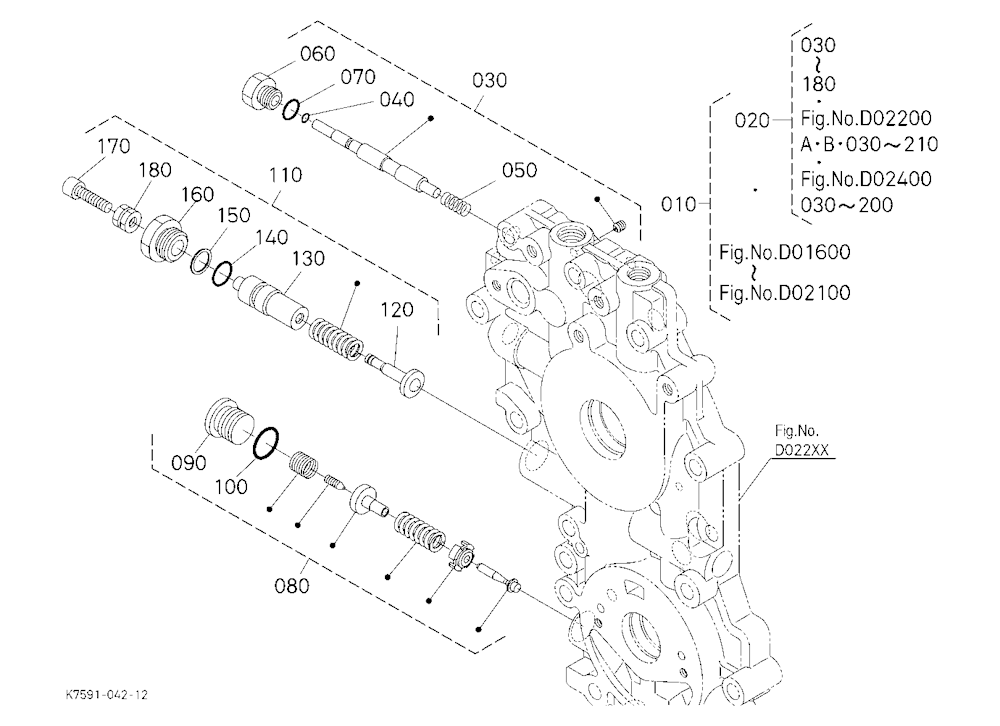 Hst (Port Block Valve) [Component Parts]