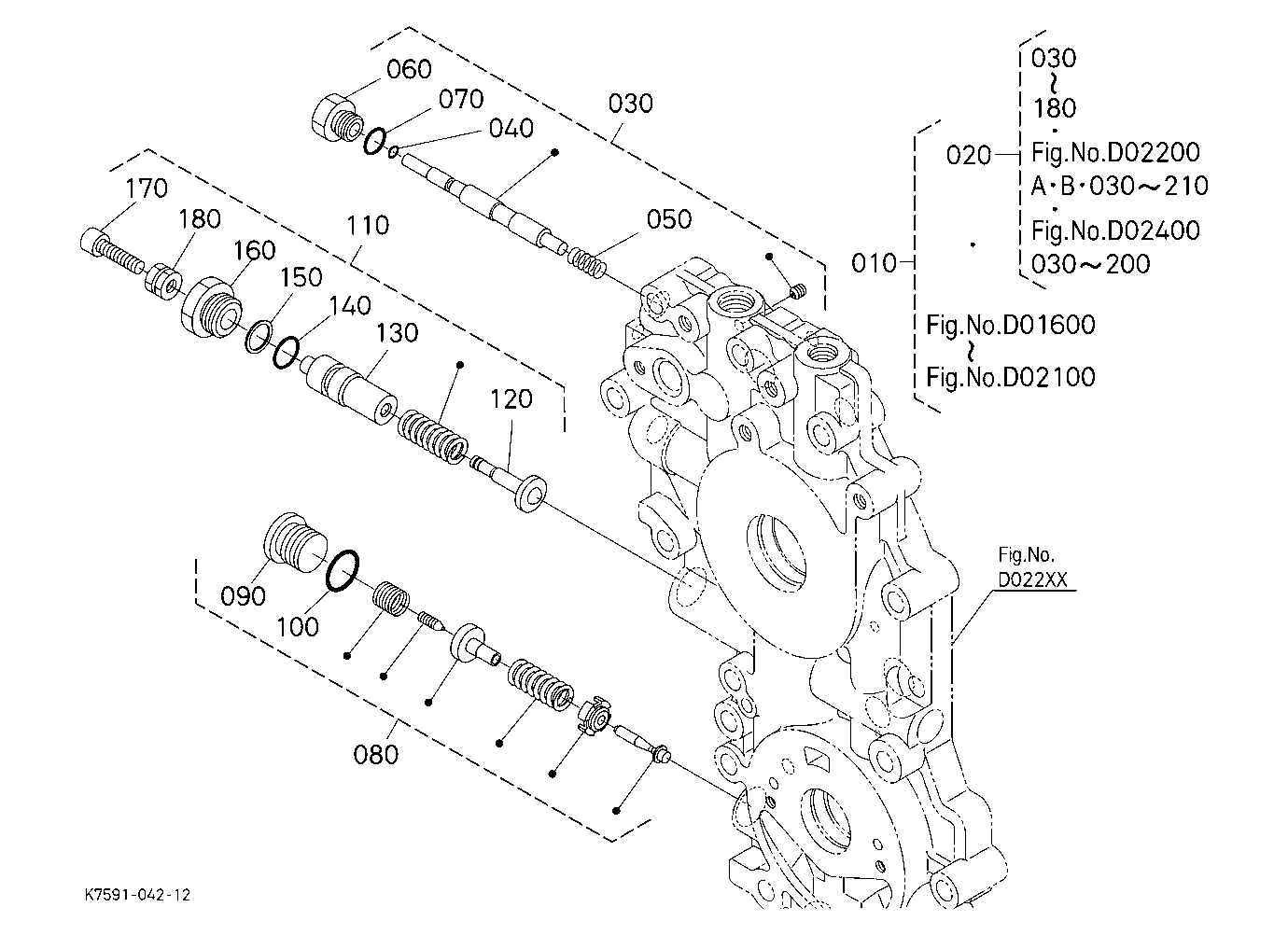 Hst (Port Block Valve) [Component Parts]