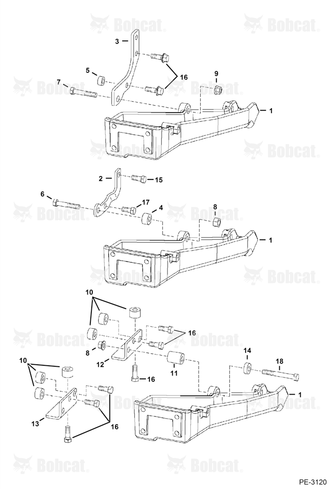 Engine & Pump Mounts 523211001 & Above, 523311001 & Above, 526215621 & Below, 526312161 & Below