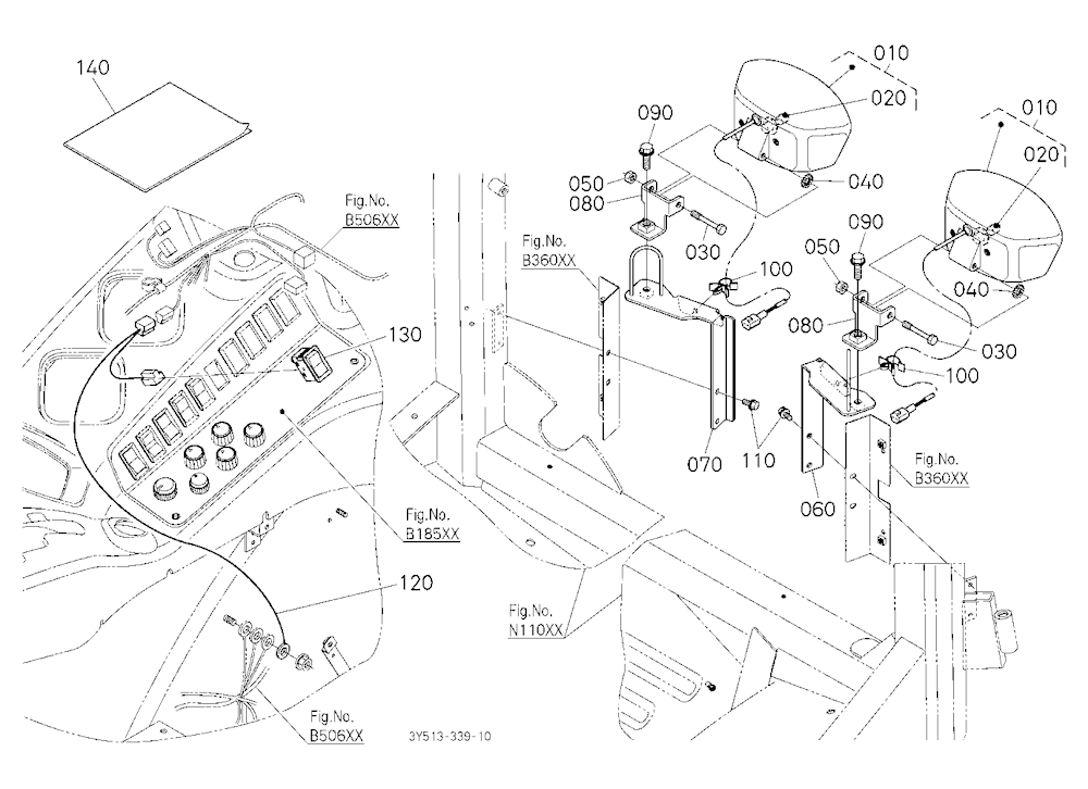 Working Light (Rear) Kit (W/G No.M1352) [Option]