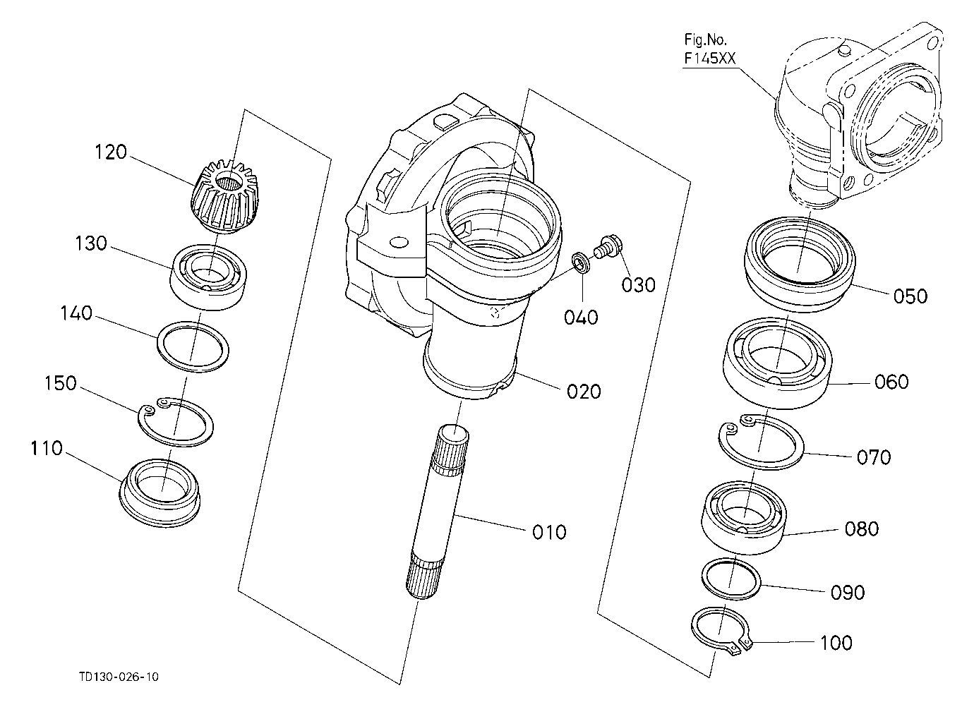 Front Axle Case Rh