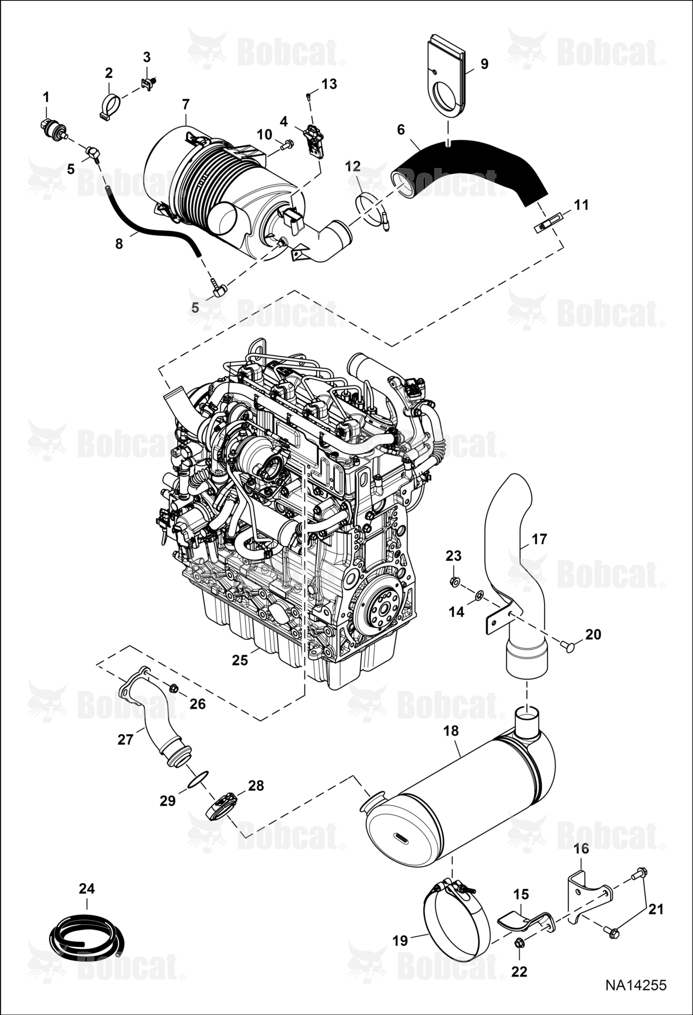 Engine & Attaching Parts (Air Cleaner & Muffler)