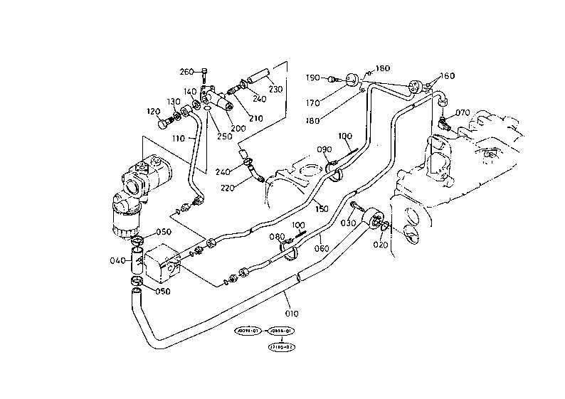 Hydraulic Oil Line [With Wet Clutch]