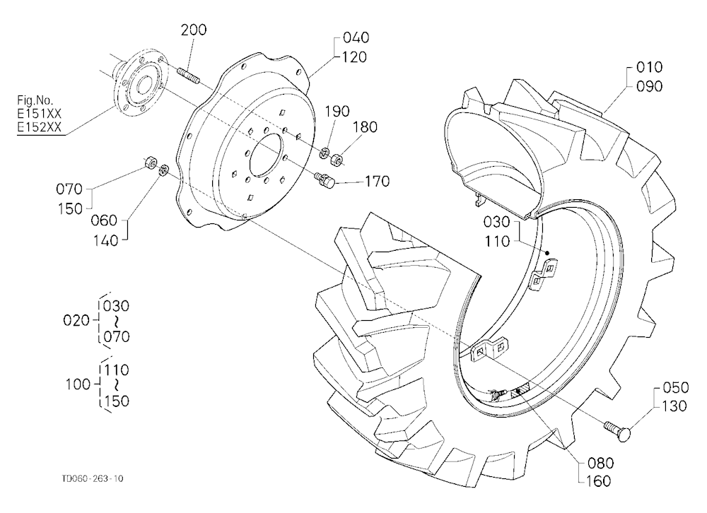 Rear Wheel (14.9-24R1) [New Type]