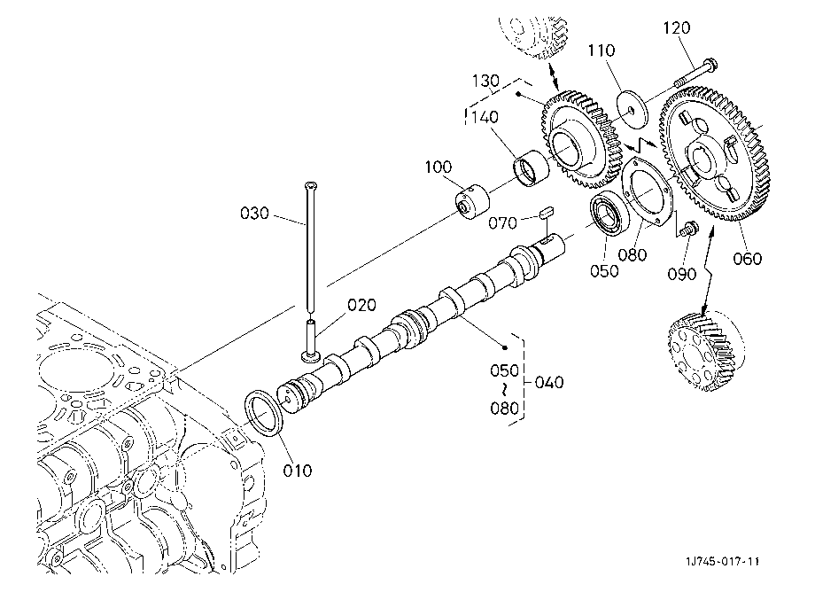 Camshaft And Idle Gear Shaft