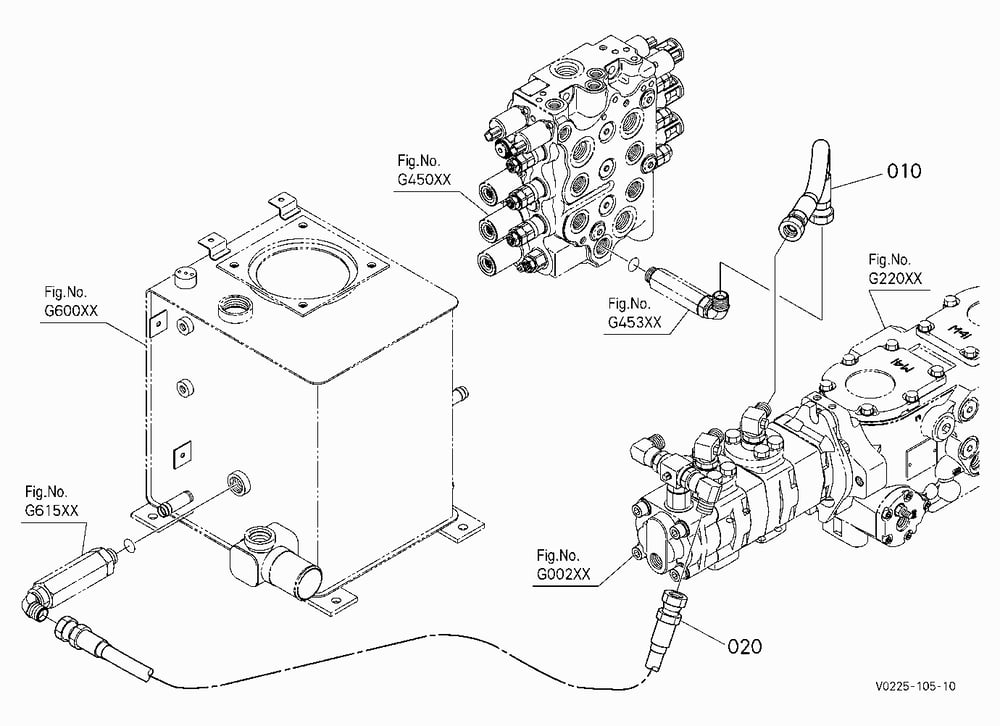 OIL PIPING (GEAR PUMP) [HIGH FLOW]