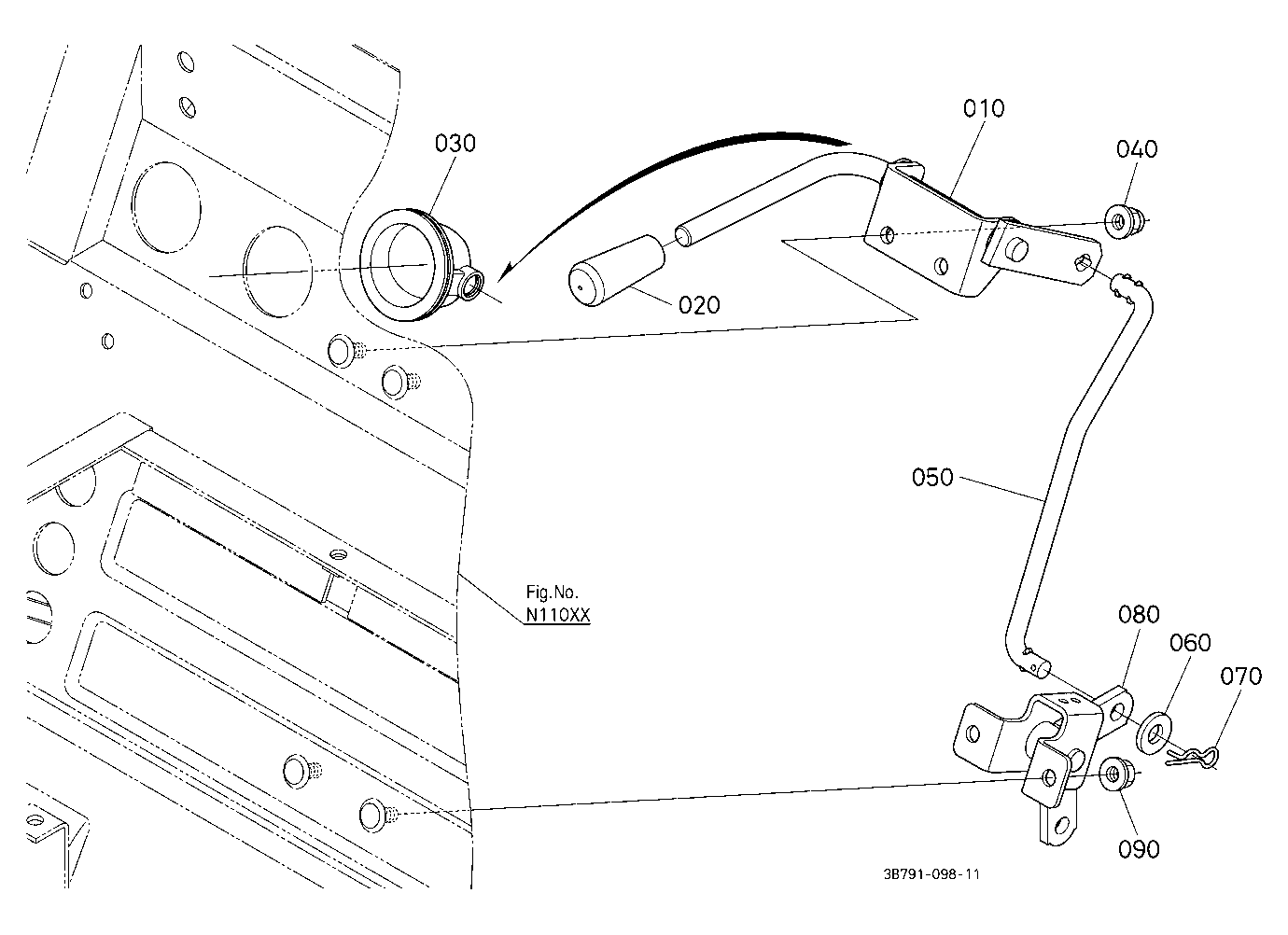 Pto Gear Shift Lever
