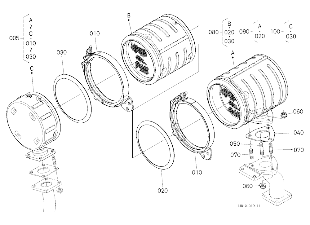 Diesel Particulate Filter Muffler