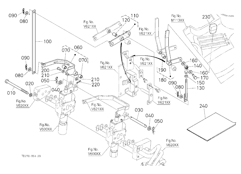 Auxiliary Control Valve Lever (2Nd) (W/G No.L8347)