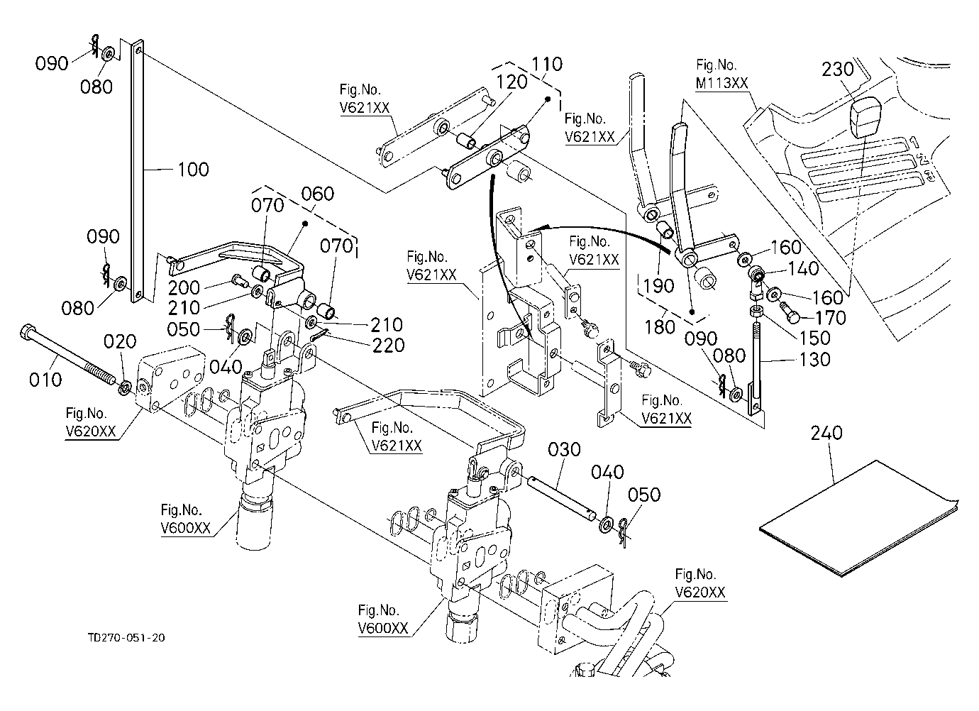 Auxiliary Control Valve Lever (2Nd) (W/G No.L8347)