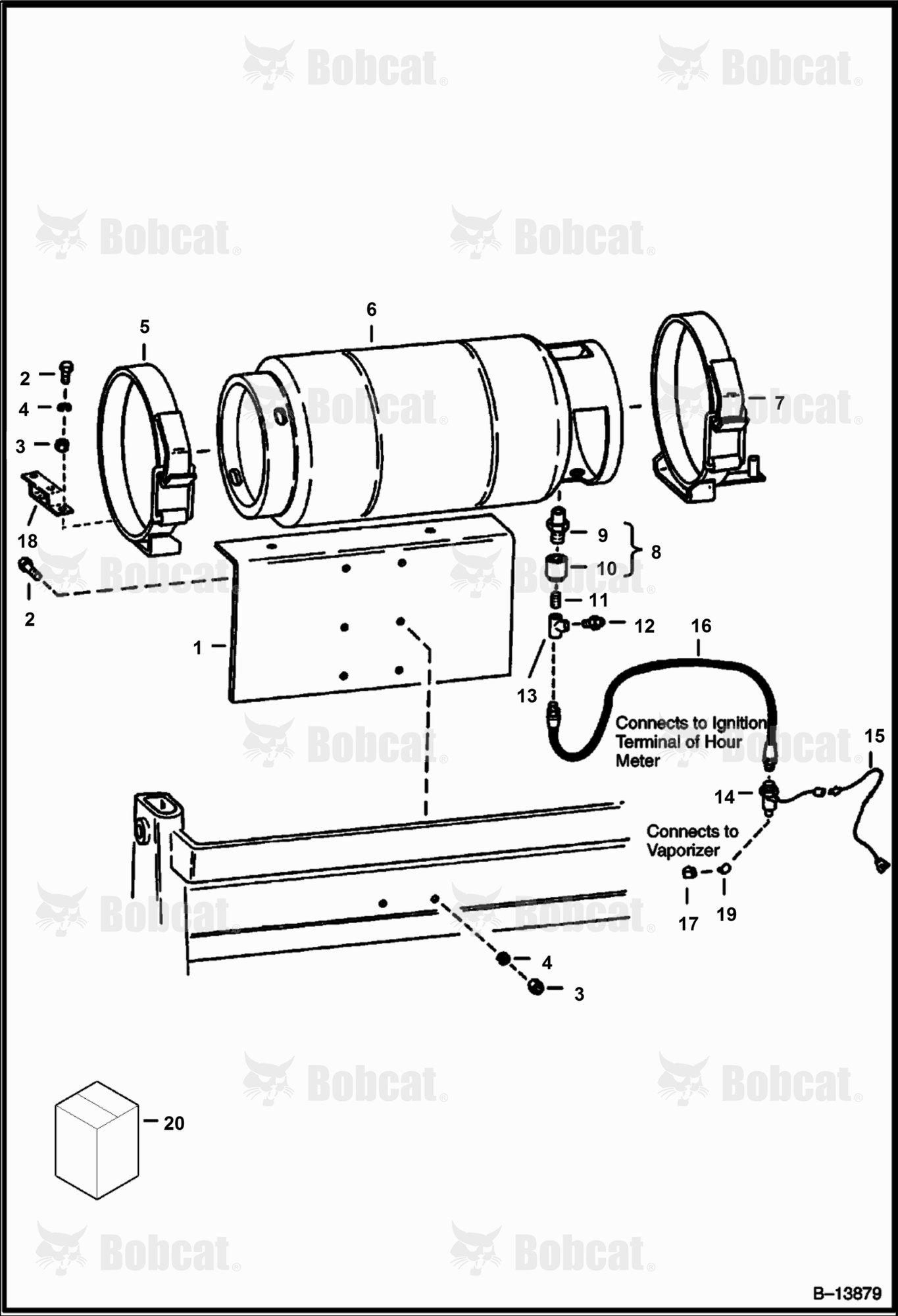 LP Gas Tank & Attaching Parts