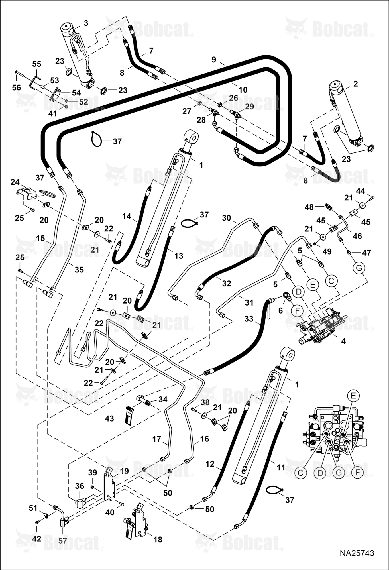 Hydraulic Circuitry (W/O BPV Junction Block)