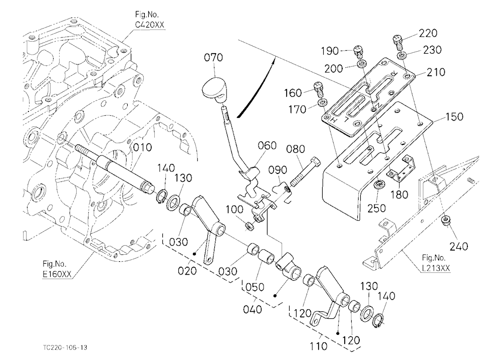 Range Gear Shift Lever [Except Hst Type]