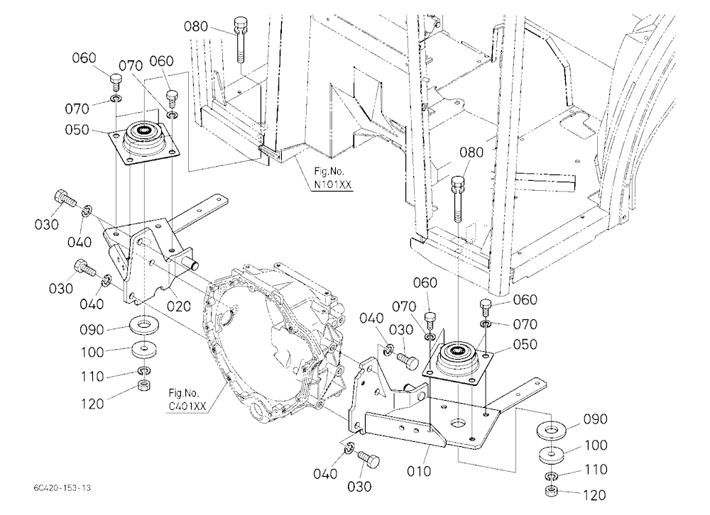Cab Kit (Cab Bracket Front) (W/G.No.B7076) [Option