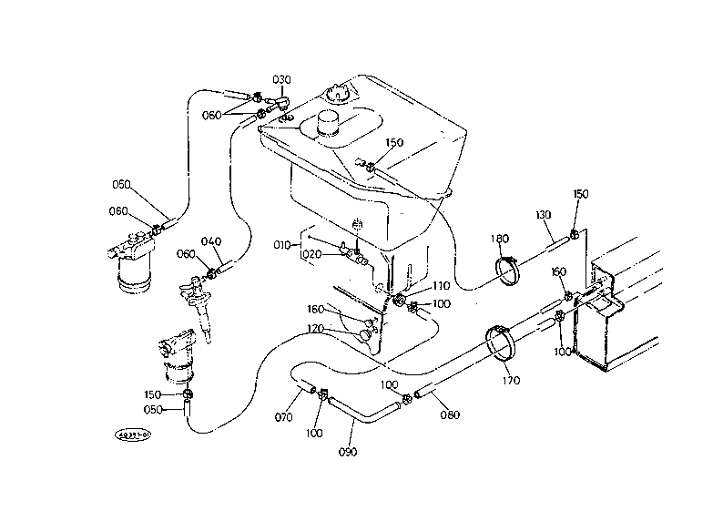 Fuel Pipe W/O Cab