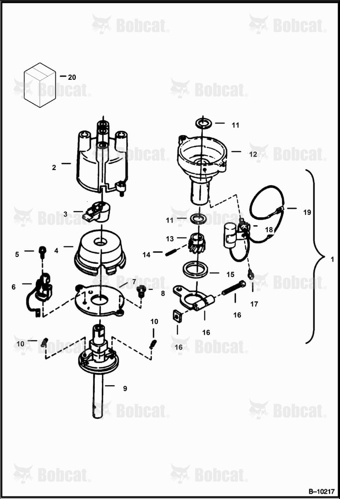 Distributor (Colt) (Engine S/N 6164221 - 6193827)