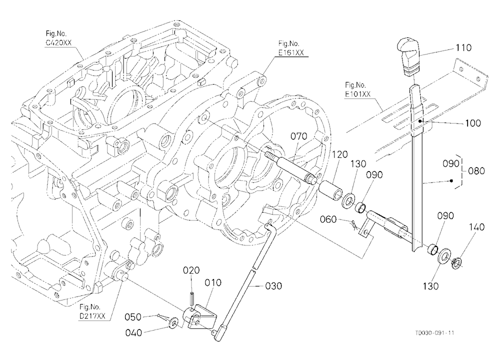 Range Gear Shift Lever[Manual T/M Type]